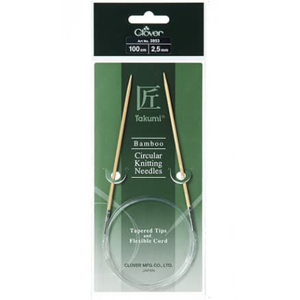 Clover Takumi Rundstickor Bambu 100cm 2,5mm