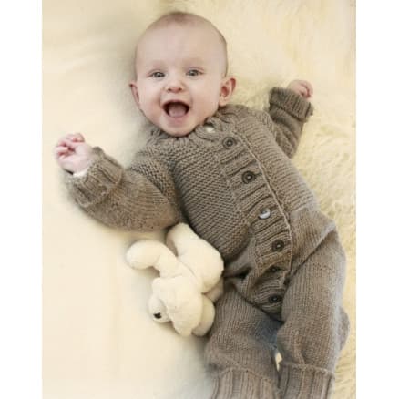 Happy Days by DROPS Design - Baby Dräkt Stick-mönster strl. 1/3 mån - 3/4 år