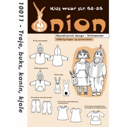 Onion Snittmönster Kids 10011 Babyset Str. 68-86/6-18 mdr.
