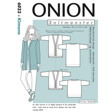 ONION Snittmönster 6023 Kimono Storlek. XS-XL
