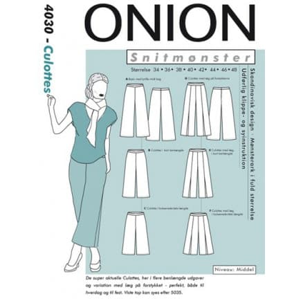 ONION Snittmönster 4030 Culottes Str. 34-48