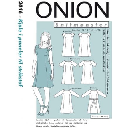 ONION Snittmönster 2046 Klänning i paneler Str. XS-XL