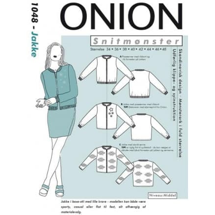 ONION Snittmönster 1048 Jacka Str. 34-48