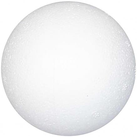 Kulor, dia. 7 cm, vit, frigolit - 50 st.