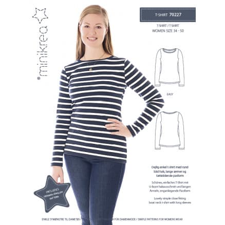 MiniKrea Snittm�nster 70227 T-shirt strl. 34-50