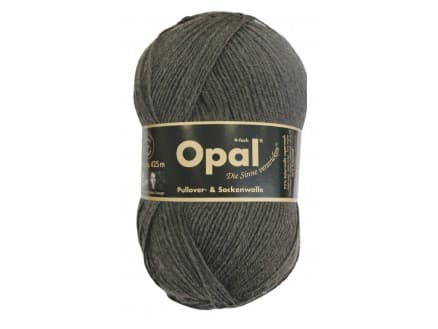 Opal Uni 4-trådigt Garn Unicolor 5191 Antracit Melange