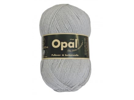 Opal Uni 4-trådigt Garn Unicolor 5193 Mellangrå