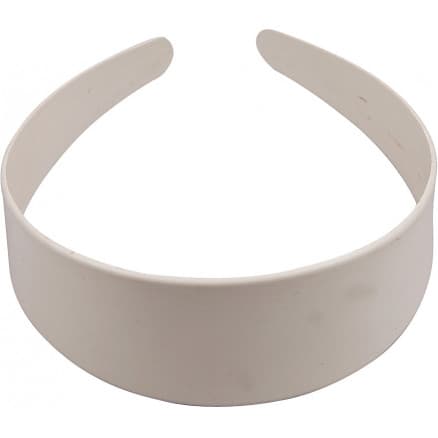 Hårband, B: 40 mm, vitt, 20 st.