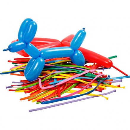 Ballonger till Ballongdjur, L: 152 cm, Ass. färger, modell, 100 st.