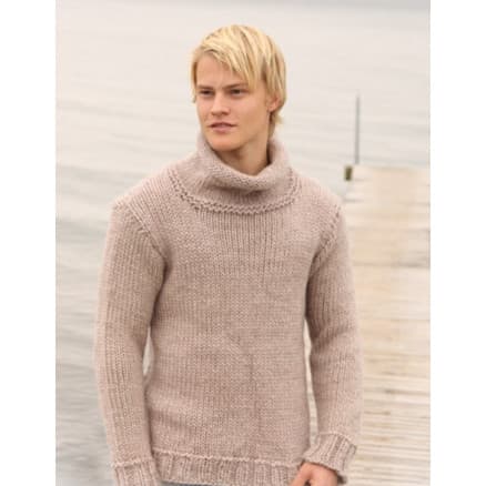 Jakob by DROPS Design - Sweater Stick-mönster strl. S - XXXL