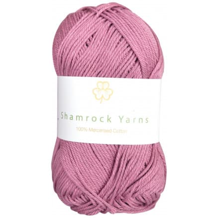 Shamrock Yarns Mercerised Cotton 78 Mörk Gammelrosa