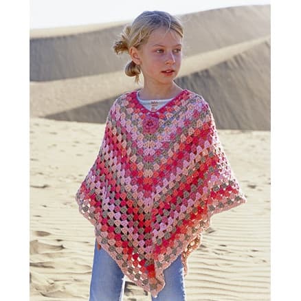 Little Sophie by DROPS Design - Poncho Virk-opskrift str. 5/7 - 12/14 år