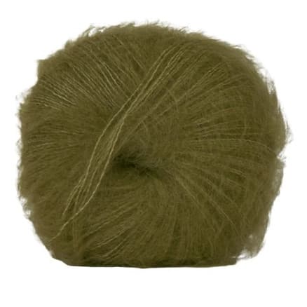 Hjertegarn Silk Kid Mohair Garn 1086 Mörkgrön