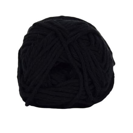 Hjertegarn Cotton 8/8 Garn 1990 Svart