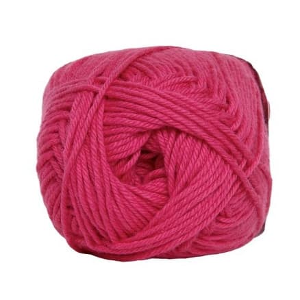 Hjertegarn Cotton nr. 8 Garn 434 Mörkrosa
