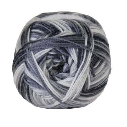 Hjertegarn Aloe Sockwool Strumpgarn 5030 Grå/Vit