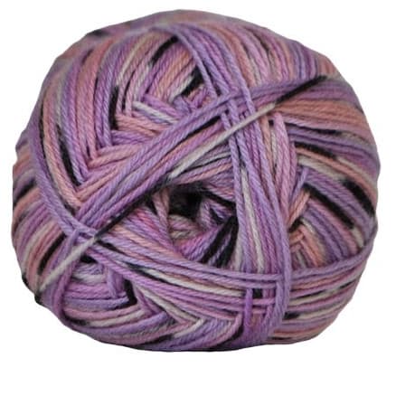 Hjertegarn Aloe Sockwool Strumpgarn 5050 Lila/Rosa