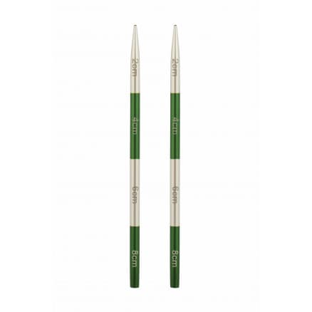 KnitPro SmartStix Korta Ändstickor Aluminium 9cm 3,00mm
