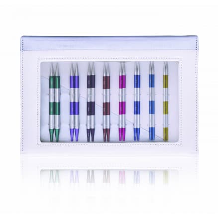 KnitPro Smartstix Utbytbara Ändstickor Set Aluminium 60.80.100 cm 3,50-8,00mm - 8 Storlekar