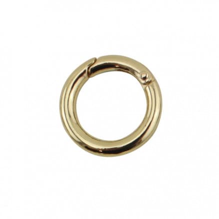 Karbinring/Karbinhake Rund Mässing 16mm - 1 st.