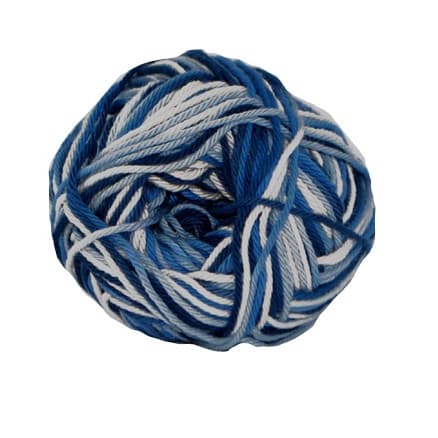 Hjertegarn Cotton nr. 8 Garn 599 Blå Färger