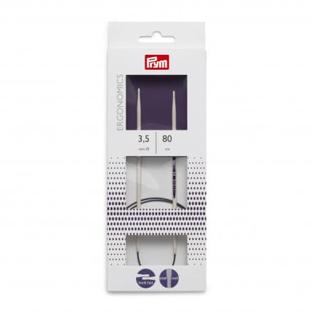 Prym Ergonomics Rundstickor Plast 80cm 3,50mm / 31.5in US4