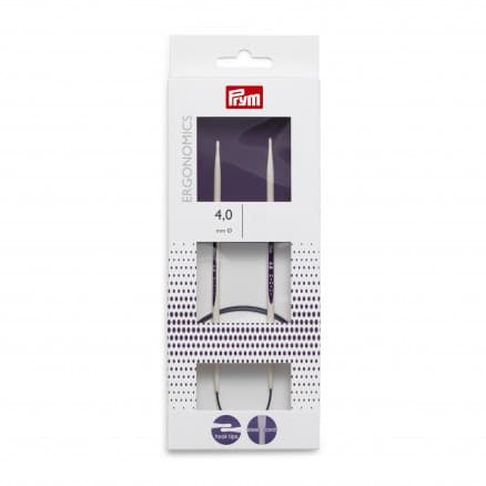Prym Ergonomics Rundstickor Plast 60cm 4,00mm / 23.6in US6