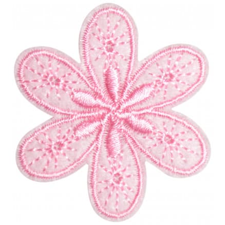 Strykmärke Blomma Rosa 4,5x4cm