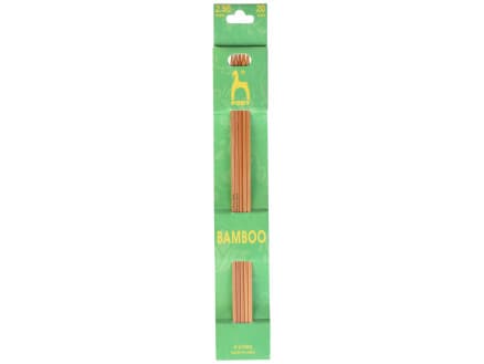 Pony Strumpstickor Bambu 20cm 2,50mm / 7.9in US 1Â½