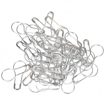 Infinity Hearts Maskmarkörer/Markeringsringar Metall Silver 21x10mm - 50 st