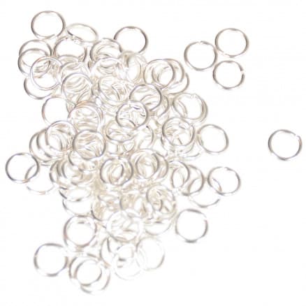 Infinity Hearts O-ring Silver 5x0,7mm - 100 st.