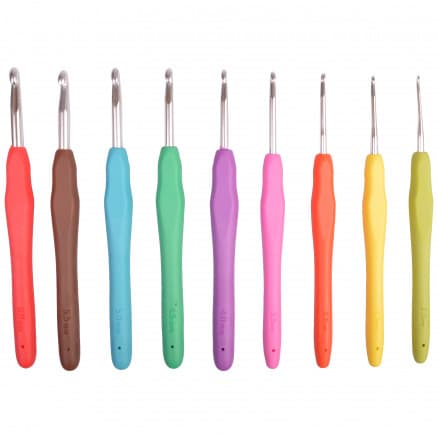Infinity Hearts Rainbow Virknål set 13,7cm 2-6mm 9 storlekar