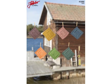 Järbo Disktrasor till veckans alla dagar - Disktrasor Stick-mönster 21x19 cm - 7 st.
