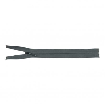 YKK Osynlig Dragkedja/Blixtlås Svart 4 mm - 23 cm