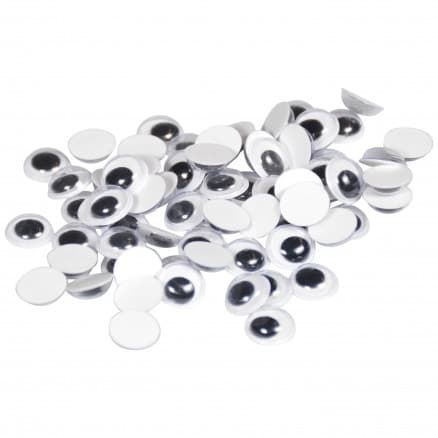 Infinity Hearts Rörliga Ã–gon i Plastlåda Självhäftande 10 mm - 70 st