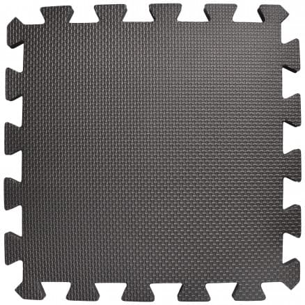 Infinity Hearts Blockningsmattor /Lekmattor Svart 30x30cm - 9 st.