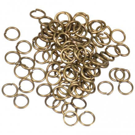 Infinity Hearts Splitring Järn Brons 5x0,7mm - 100 st.