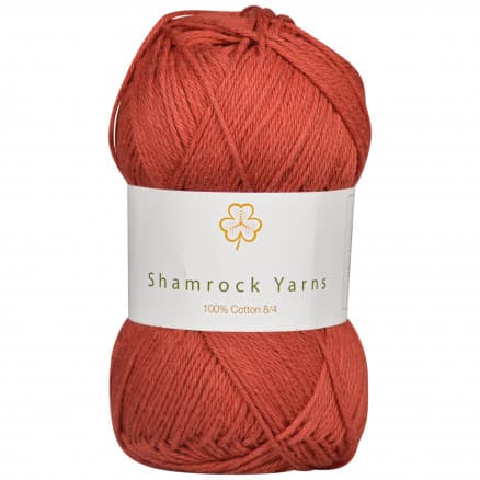 Shamrock Yarns 100% Bomull Garn 22 Roströd