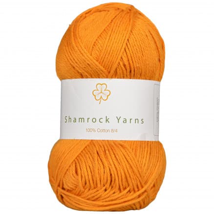 Shamrock Yarns 100% Bomull Garn 25 Dov Mörk Senap