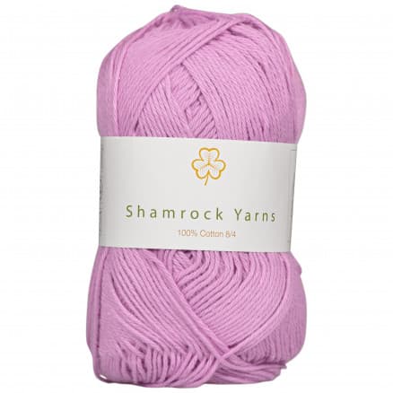 Shamrock Yarns 100% Bomull Garn 18 Puderrosa