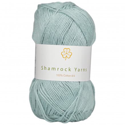 Shamrock Yarns 100% Bomull Garn 17 Matt Ljus Mint