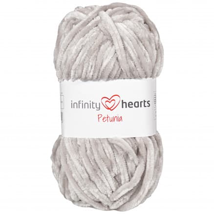 Infinity Hearts Petunia Garn 05 Grå/Silver