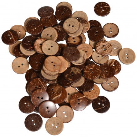 Infinity Hearts Knappar Kokos 20mm - 80 st.