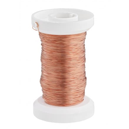 Myrtentråd/Blomtråd/Ståltråd Koppar 0,40mm - 40 meter