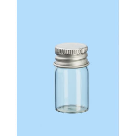 Mini Glasflaska/Burk med Lock 22x40mm - 6 st