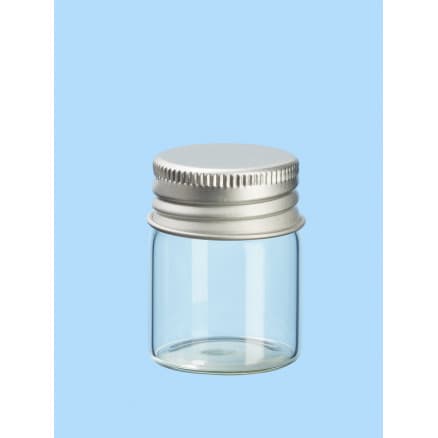 Mini Glasflaska/Burk med Lock 30x40mm - 4 st