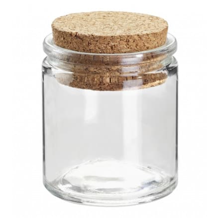 Glasflaska/Burk med Kork 30ml 4,3x5cm - 1 st