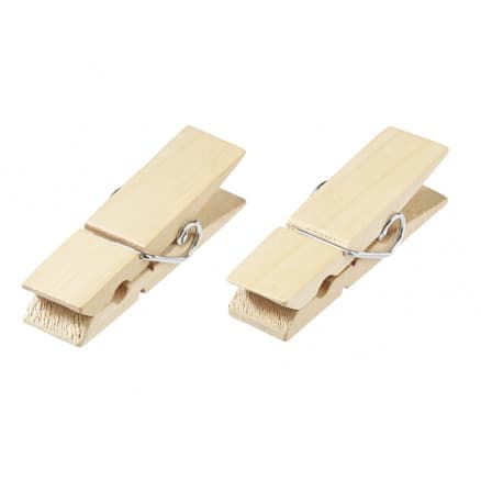 Träklädnypa Bred Natur 7,2x2cm - 6 st
