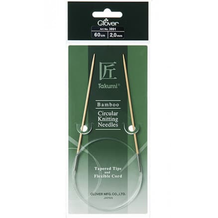 Clover Takumi Rundstickor Bambu 60cm 2,00mm /23.6in US0