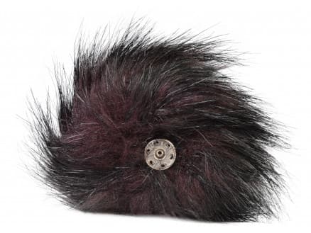 Pompon Pälstofs Akryl Aubergine 9-11 cm